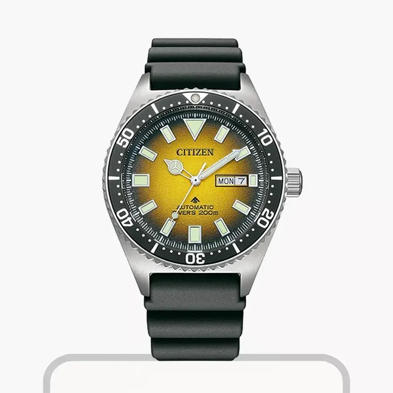 Citizen Promaster Diver's Yellow Dial Men's Watch- NY0120-01X